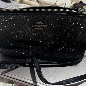Coach Black Sparkly Crossbody Bag